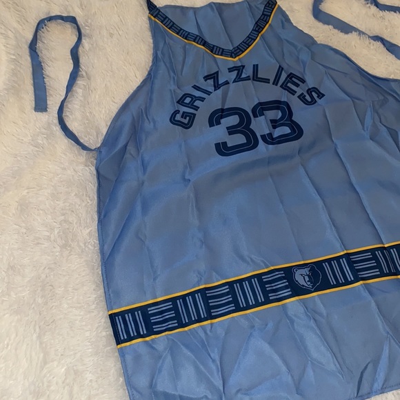 Rare New Memphis Grizzlies Jersey Apron Blue Navy 33 - Picture 9 of 10